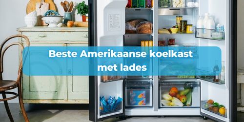 amerikaanse koelkast met lades