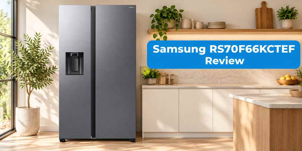 Samsung RS70F66KCTEF in een lichte keuken